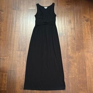 Boden Black Sleeveless Sheath Maxi Dress, Size 4